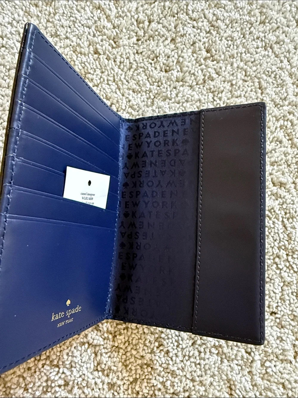 kate spade New York Navy Camel Passport Cover - Picture 10 of 10